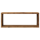 vidaXL 2 db antik fa színű szerelt fa fali kockapolc 60 x 15 x 23 cm