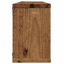 vidaXL 2 db antik fa színű szerelt fa fali kockapolc 60 x 15 x 23 cm