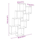 vidaXL antik fa színű szerelt fa fali kocka polcok 90x15x119,5 cm