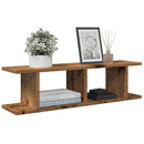 vidaXL 2 db antik fa színű szerelt fa fali polc 75 x 18 x 20 cm
