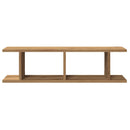 vidaXL 2 db kézműves tölgy színű szerelt fa fali polc 75 x 18 x 20 cm