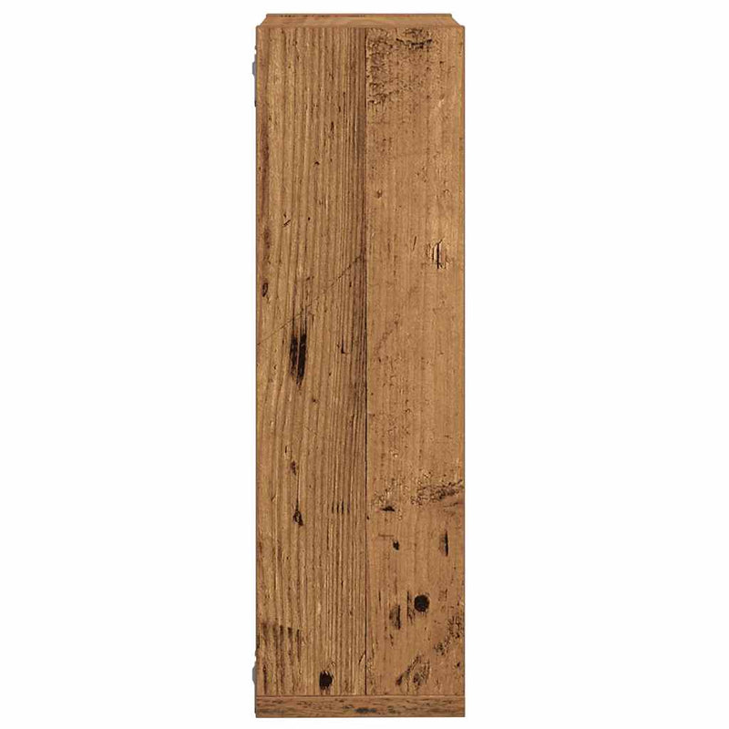 vidaXL 2 db antik fa színű szerelt fa fali kockapolc 50x15x50 cm