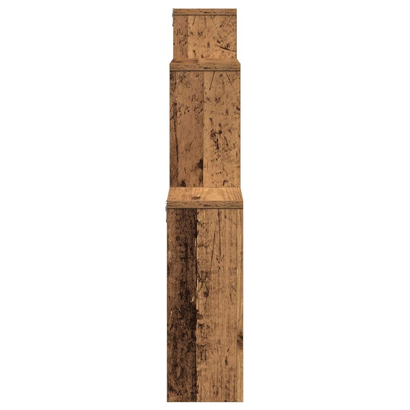 vidaXL fali polc Régi fa 80x15x78,5 cm Gépelt fa