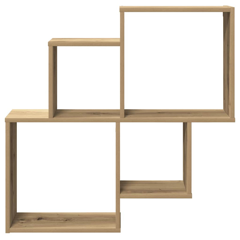 vidaXL fali polc Artisan tölgy 80x15x78,5 cm Gépelt fa