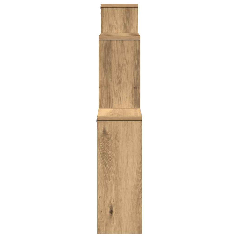 vidaXL fali polc Artisan tölgy 80x15x78,5 cm Gépelt fa
