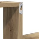 vidaXL 2 db kézműves tölgyszínű szerelt fa fali kockapolc 100x15x20 cm