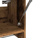 vidaXL gardróbszekrény régi fa 70x32,5x35 cm Gépelt fa