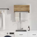 vidaXL kézműves tölgy színű szerelt fa ruhásszekrény 70x32,5x35 cm