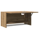 vidaXL kézműves tölgy színű szerelt fa ruhásszekrény 70x32,5x35 cm