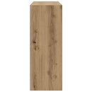 vidaXL kézműves tölgy színű szerelt fa dohányzóasztal 78 x 30 x 80 cm