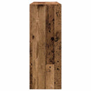 vidaXL Konzolasztal régi fa 105x30x80 cm műszaki fa