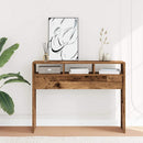 vidaXL Konzolasztal régi fa 105x30x80 cm műszaki fa