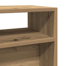 vidaXL kézműves tölgy színű szerelt fa dohányzóasztal 105x30x80 cm