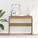 vidaXL kézműves tölgy színű szerelt fa dohányzóasztal 102x30x80 cm