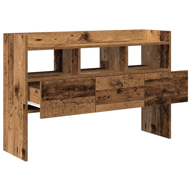 vidaXL komód Régi fa 105x30x70 cm Gépelt fa