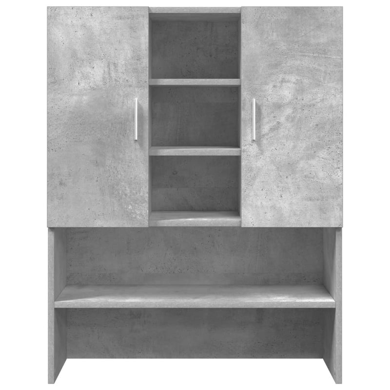 vidaXL betonszürke mosógépszekrény 70,5 x 25,5 x 90 cm