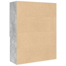 vidaXL betonszürke mosógépszekrény 70,5 x 25,5 x 90 cm