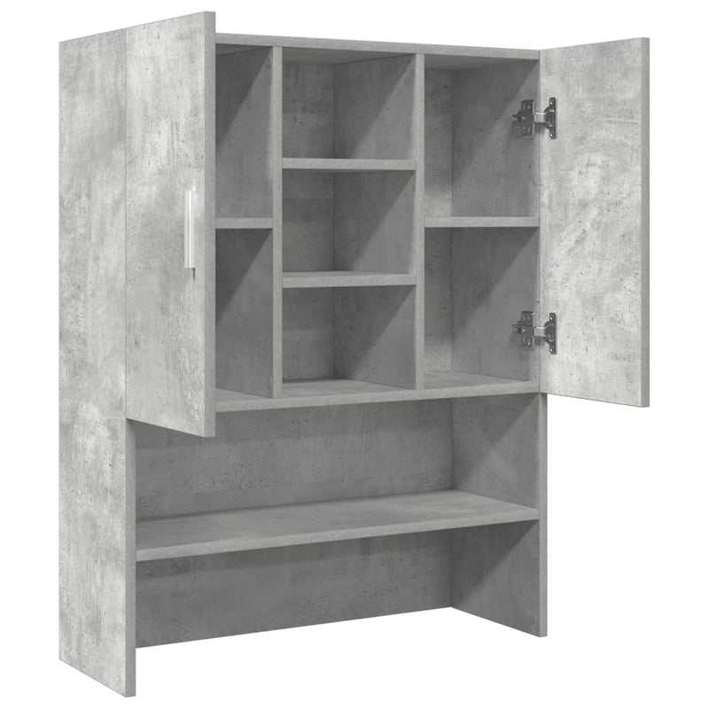 vidaXL betonszürke mosógépszekrény 70,5 x 25,5 x 90 cm