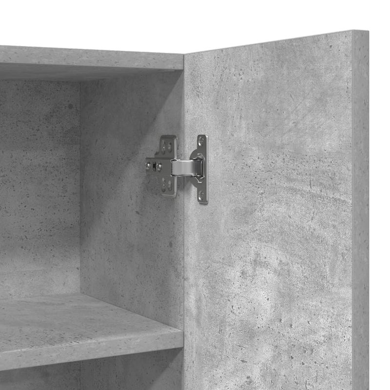 vidaXL betonszürke mosógépszekrény 70,5 x 25,5 x 90 cm