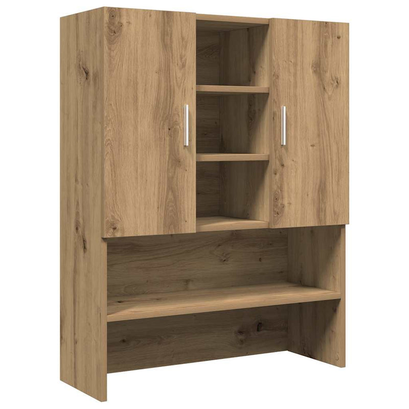 vidaXL kézműves tölgy színű mosógépszekrény 70,5 x 25,5 x 90 cm