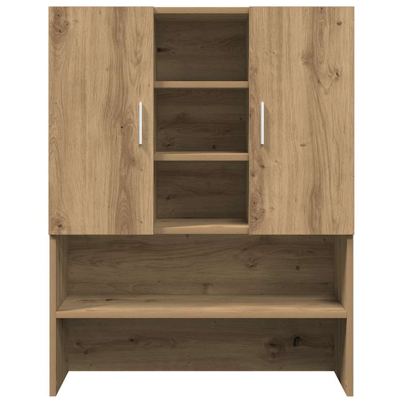 vidaXL kézműves tölgy színű mosógépszekrény 70,5 x 25,5 x 90 cm