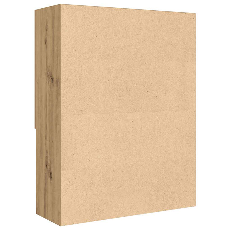 vidaXL kézműves tölgy színű mosógépszekrény 70,5 x 25,5 x 90 cm