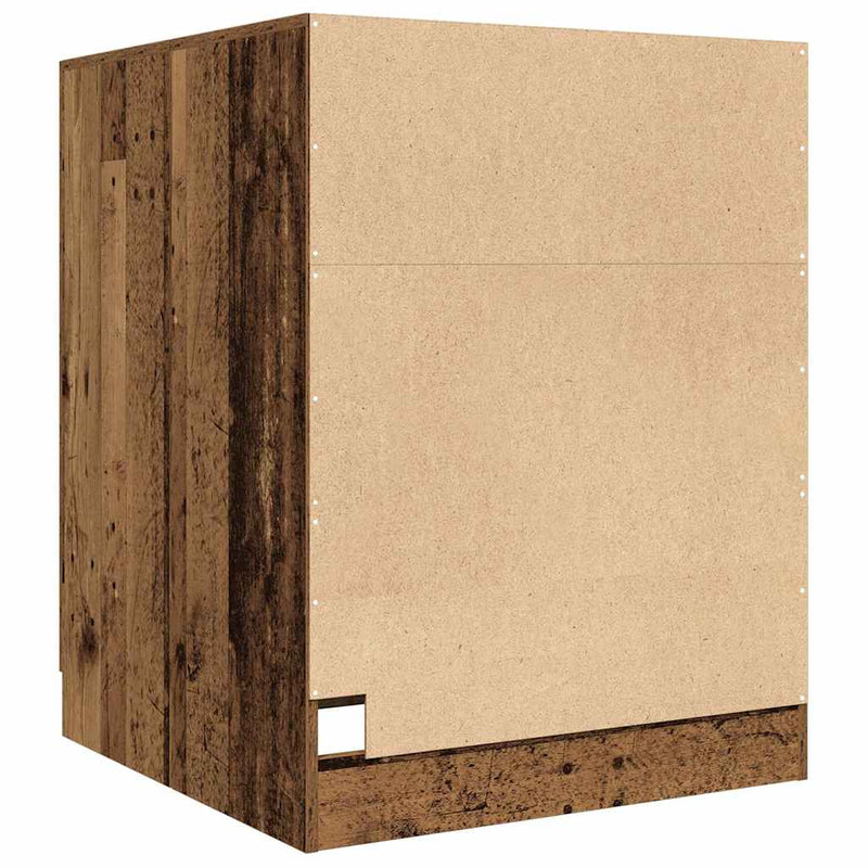 vidaXL antik fa színű mosógépszekrény 70,5 x 71,5 x 91,5 cm