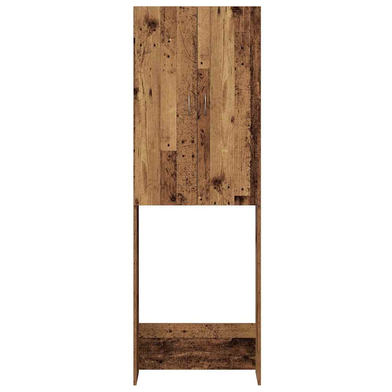 vidaXL antik fa színű mosógépszekrény 64 x 25,5 x 190 cm