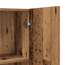 vidaXL antik fa színű mosógépszekrény 64 x 25,5 x 190 cm