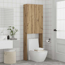 vidaXL kézműves tölgy színű mosógépszekrény 64 x 25,5 x 190 cm