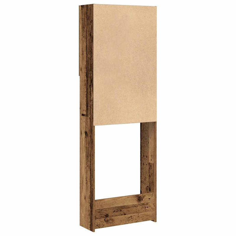 vidaXL antik fa színű mosógépszekrény 64 x 25,5 x 190 cm
