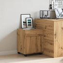 vidaXL kézműves tölgy színű szerelt fa kerekes szekrény 45 x 38 x 54cm