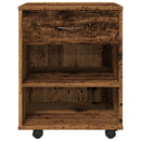vidaXL antik fa színű szerelt fa kerekes szekrény 46x36x59 cm