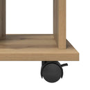 vidaXL kézműves tölgy színű szerelt fa kerekes szekrény 60 x 45 x 60cm