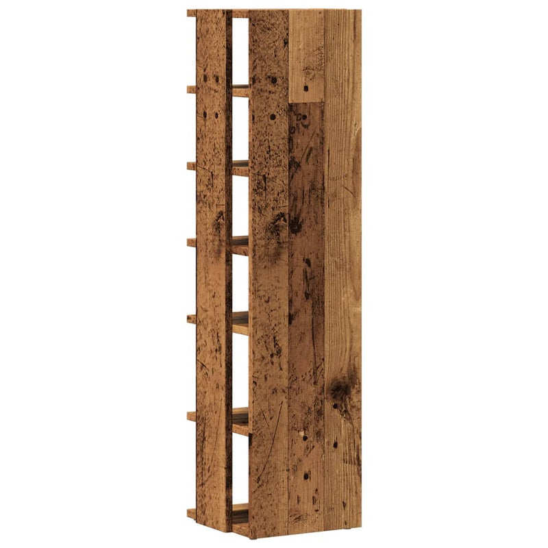 vidaXL antik fa színű szerelt fa cipőszekrény 28 x 27 x 102 cm