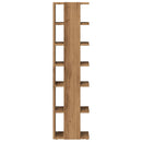 vidaXL 2 db kézműves tölgy színű szerelt fa cipőszekrény 28x27x102 cm