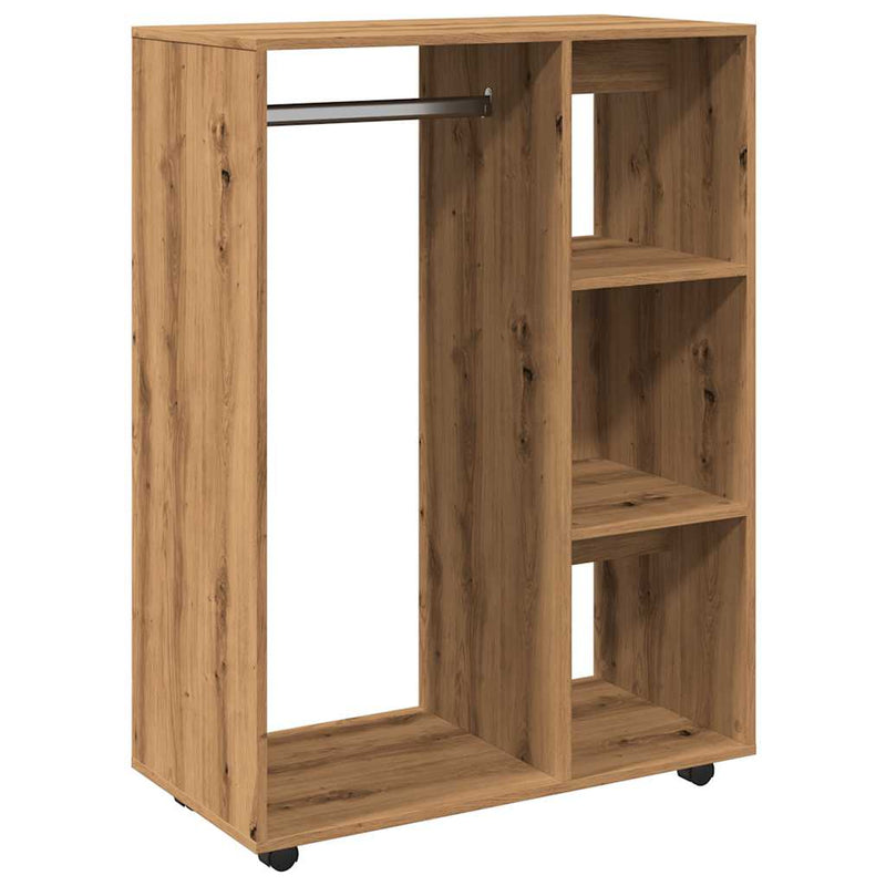 vidaXL kézműves tölgy színű szerelt fa ruhásszekrény 80 x 40 x 110 cm