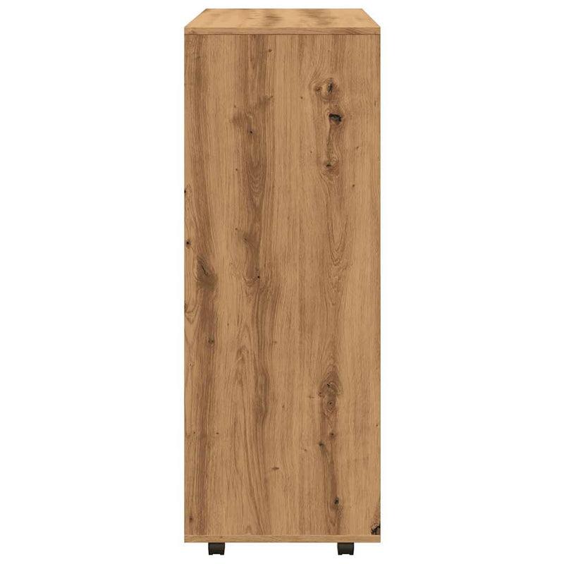 vidaXL kézműves tölgy színű szerelt fa ruhásszekrény 80 x 40 x 110 cm