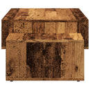 vidaXL antik fa színű szerelt dohányzóasztal 105 x 55 x 32 cm