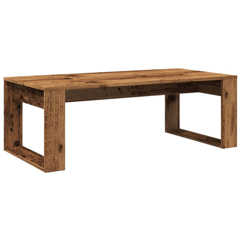 vidaXL antik fa színű szerelt fa dohányzóasztal 102 x 50 x 35 cm