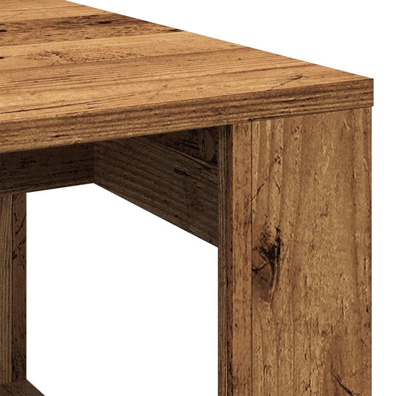 vidaXL antik fa színű szerelt fa dohányzóasztal 102 x 50 x 35 cm