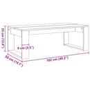 vidaXL antik fa színű szerelt fa dohányzóasztal 102 x 50 x 35 cm