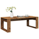 vidaXL antik fa színű szerelt fa dohányzóasztal 102 x 50 x 35 cm
