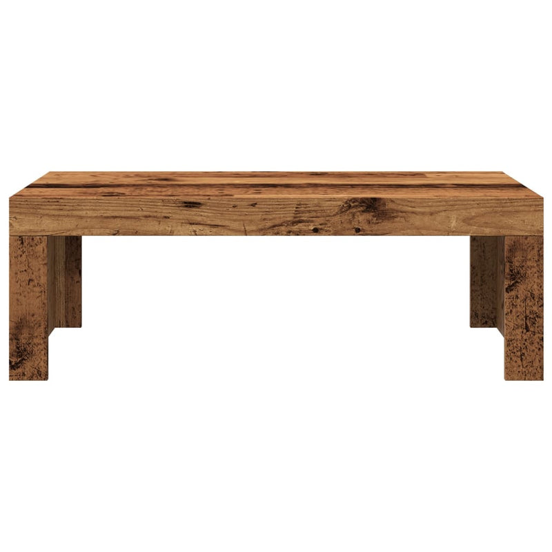 vidaXL antik fa színű szerelt fa dohányzóasztal 102 x 50 x 35 cm