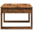vidaXL antik fa színű szerelt fa kisasztal 50 x 50 x 35 cm