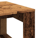 vidaXL antik fa színű szerelt fa kisasztal 50 x 50 x 35 cm