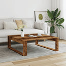 vidaXL antik fa színű szerelt fa dohányzóasztal 100 x 100 x 35 cm