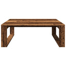 vidaXL antik fa színű szerelt fa dohányzóasztal 100 x 100 x 35 cm
