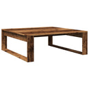 vidaXL antik fa színű szerelt fa dohányzóasztal 100 x 100 x 35 cm