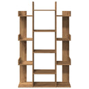vidaXL Könyves szekrény Artisan tölgy 86x25,5x140 cm Műanyag fa